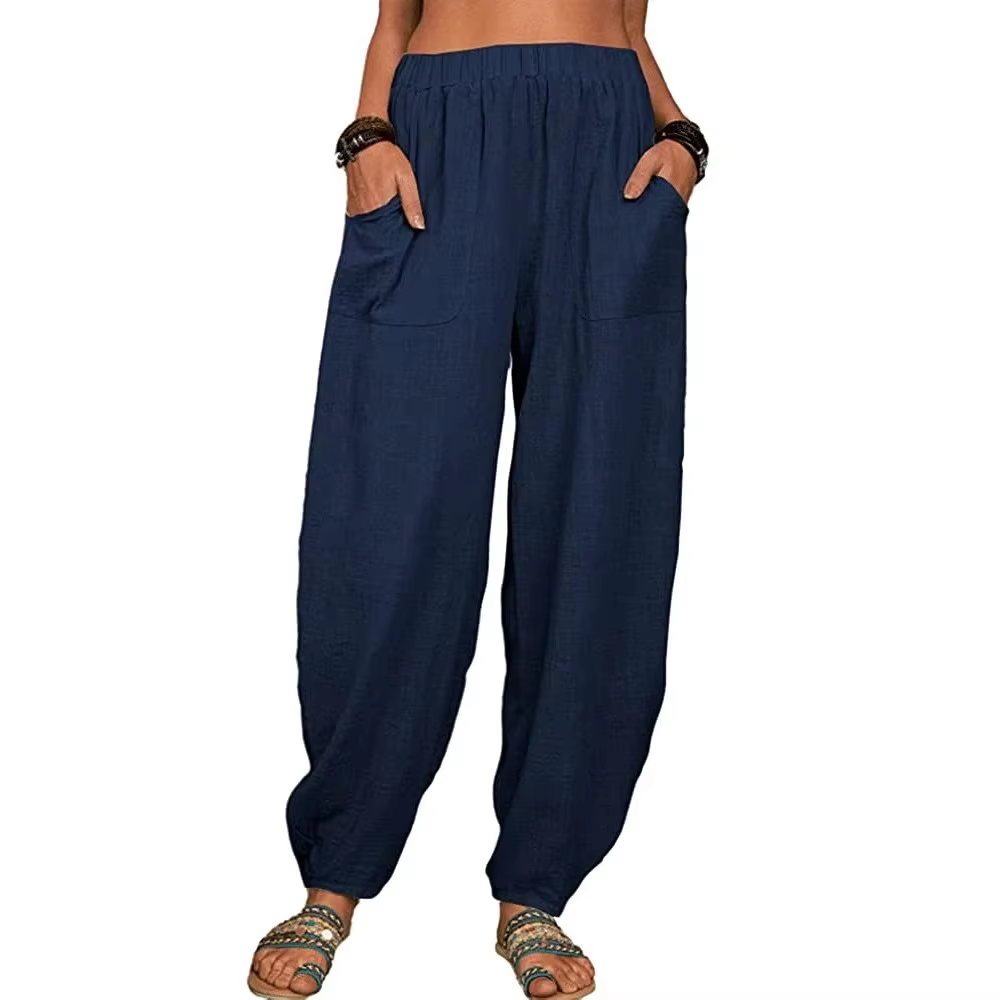 Retro Track Pant - Yeni kadın yaz rahat pamuklu pantolonlar