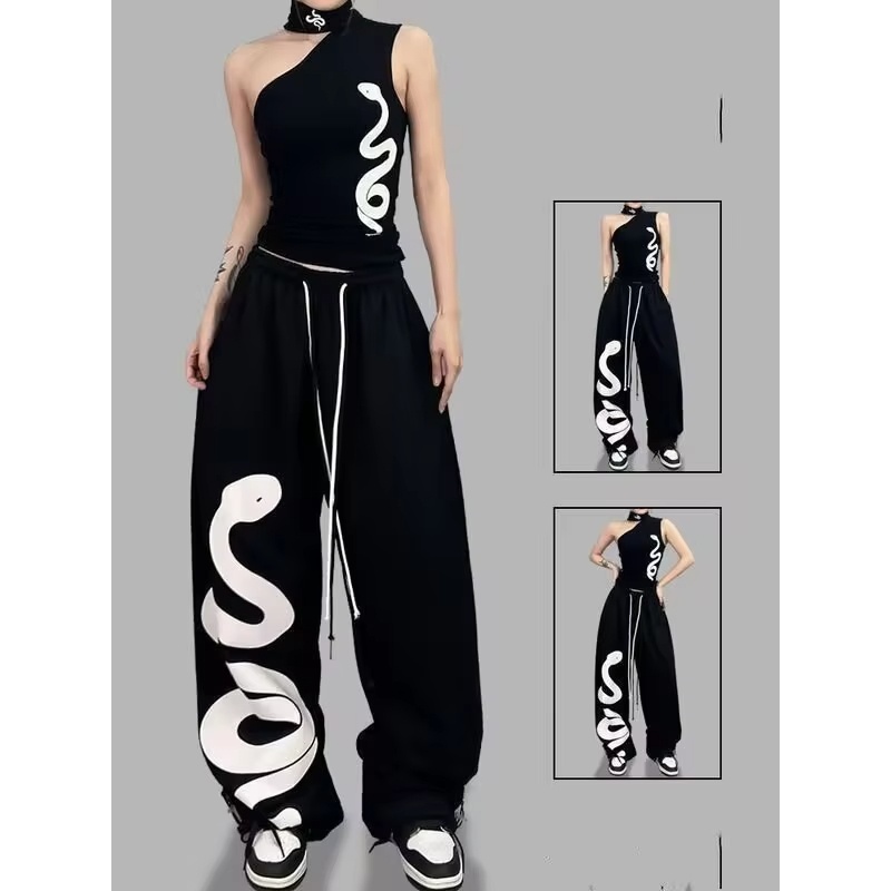 Retro Track Pant - Retro Kadın Y2K Geniş Paça Eşofman