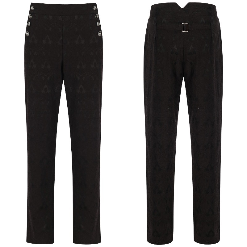 Retro Track Pant - Erkek Steampunk Vintage Takım Elbise Pantolonu