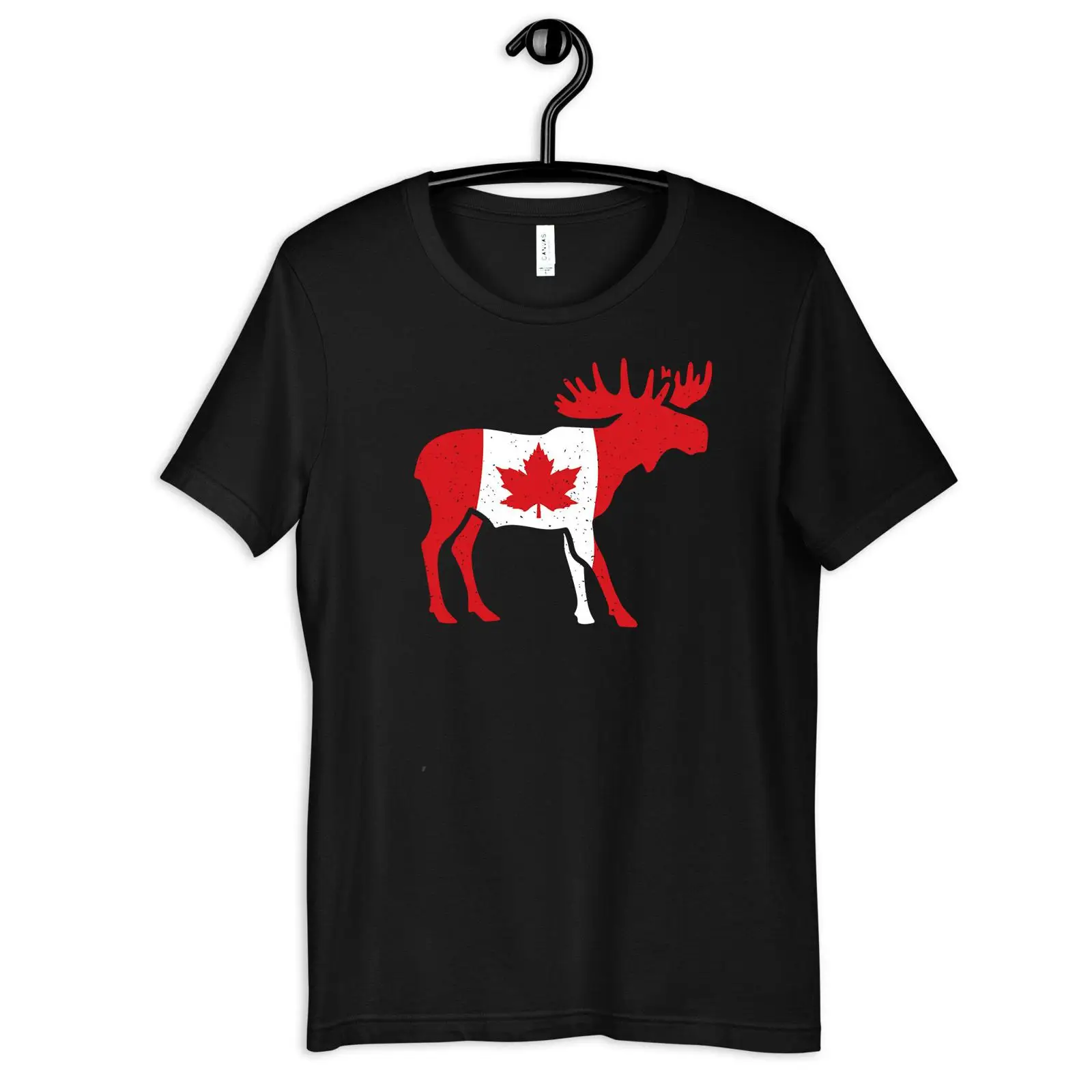Vintage Fashion Canada - Kanada Geyiği Tişörtü Bayrak Akçaağaç Yaprağı