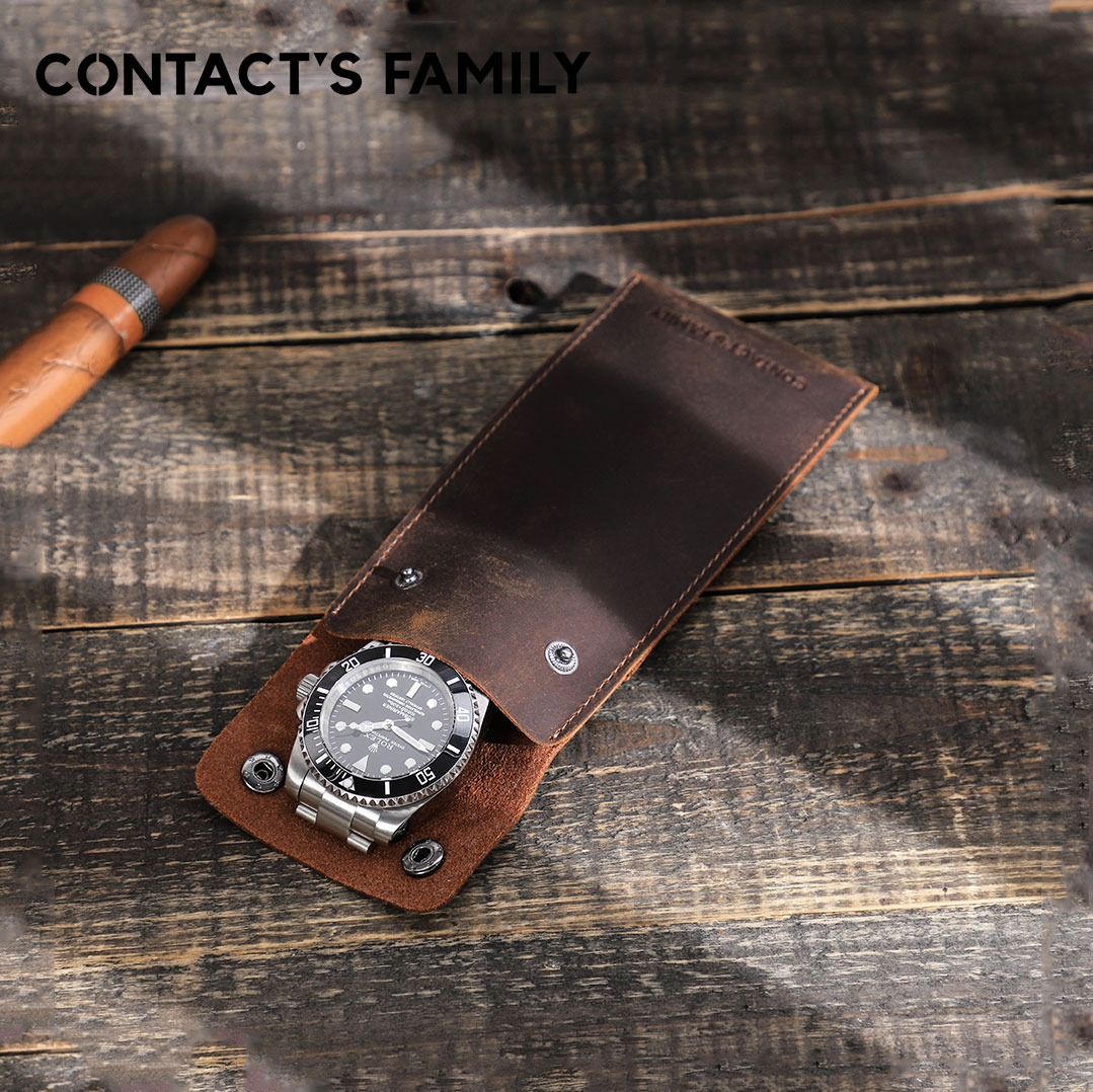 Vintage Fashion Tags - CONTACT'S FAMILY Vintage Hakiki Deri Saat