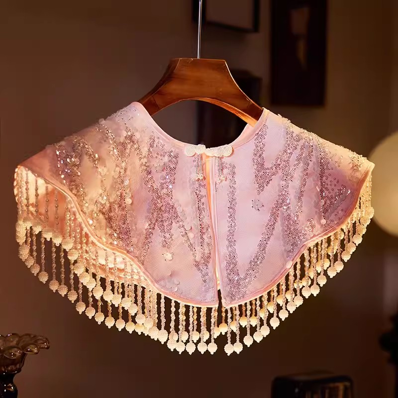 Vintage Fashion In Chinese - Kadın İlkbahar Yaz Nakış Lüks Inci