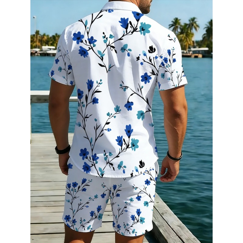 Erkek Çiçek Desenli Kısa Kollu - Printed Floral Shirt incelemesi ve fiyatı