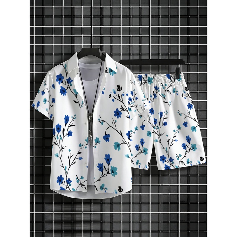 Erkek Çiçek Desenli Kısa Kollu - Printed Floral Shirt incelemesi ve fiyatı