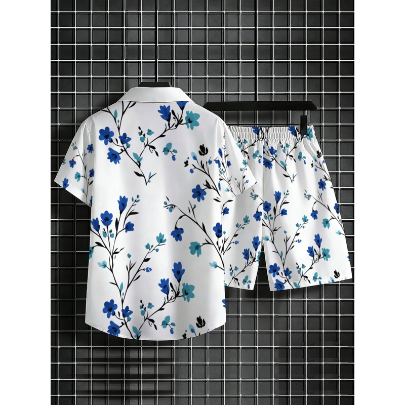 Erkek Çiçek Desenli Kısa Kollu - Printed Floral Shirt incelemesi ve fiyatı