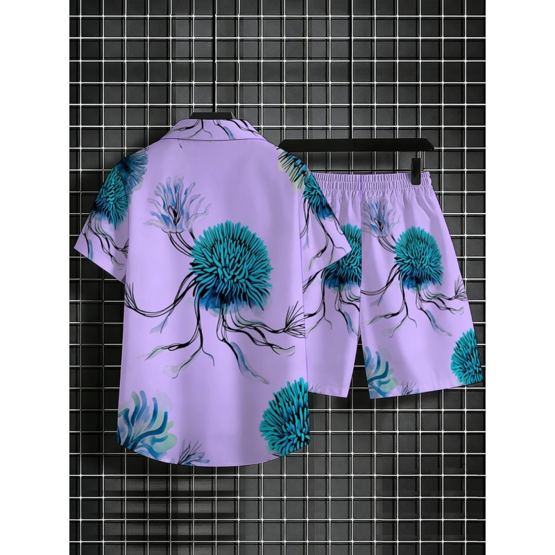 Erkek Hawaii Gömlek Şort Takım - Printed Floral Shirt incelemesi ve fiyatı