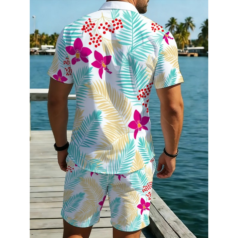 Erkek Tropikal Çiçek Desenli K - Printed Floral Shirt incelemesi ve fiyatı