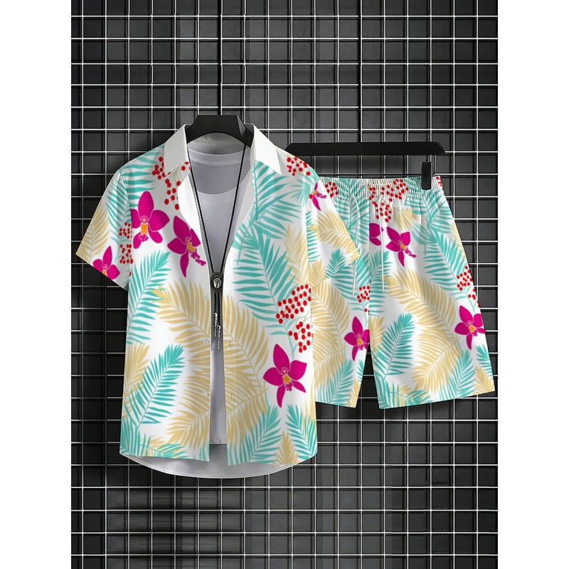 Erkek Tropikal Çiçek Desenli K - Printed Floral Shirt incelemesi ve fiyatı