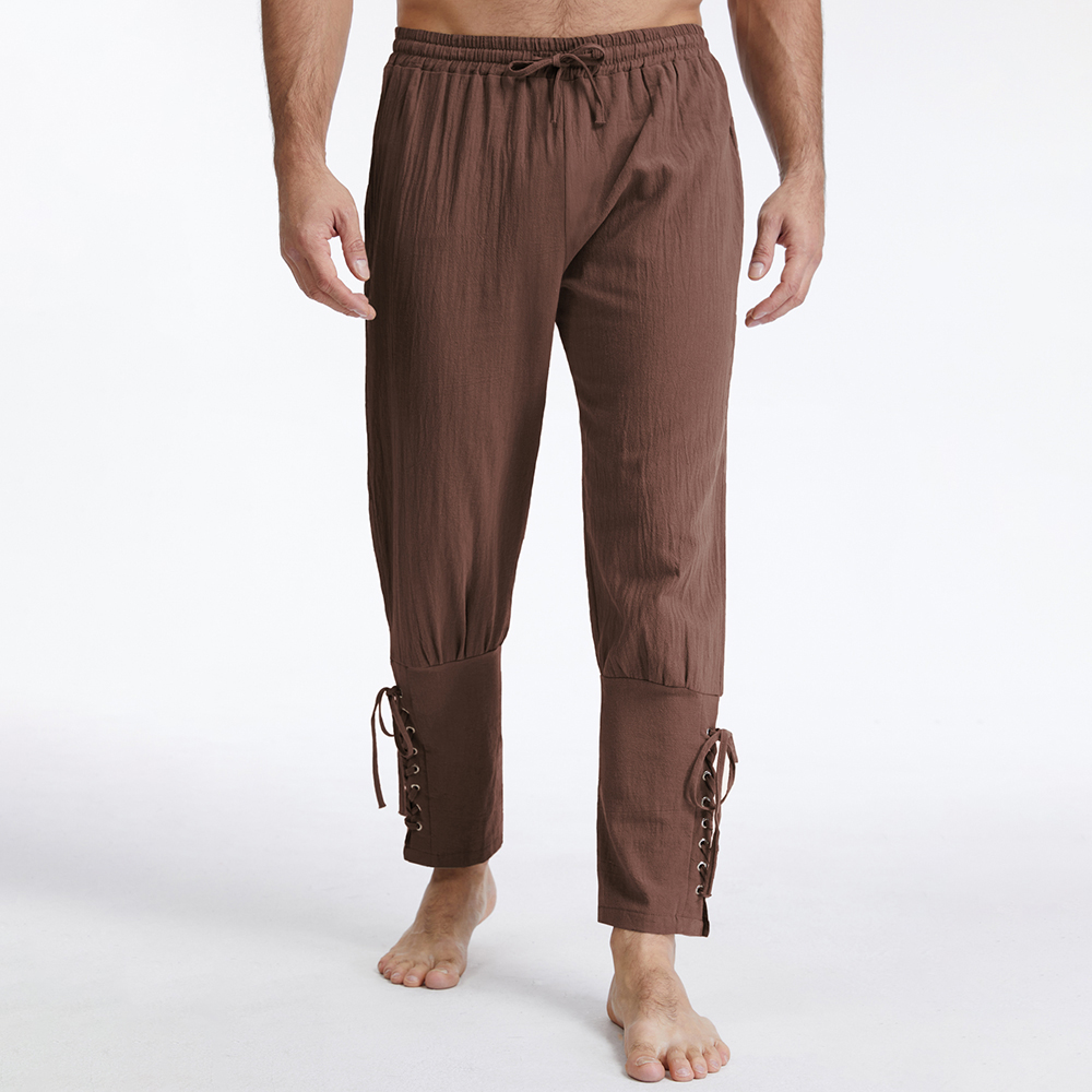Erkek Vintage Pamuk Keten Düz  - Retro Track Pant incelemesi ve fiyatı