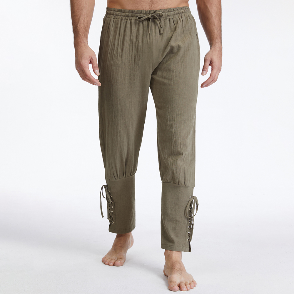 Erkek Vintage Pamuk Keten Düz  - Retro Track Pant incelemesi ve fiyatı