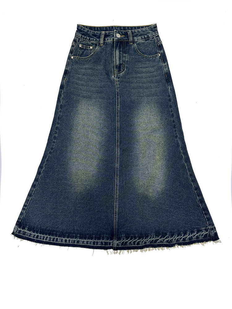 Yüksek Bel Vintage A-line Kot  - Denim Skirt Midi Vintage incelemesi ve fiyatı