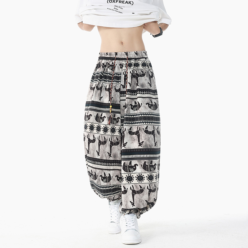 Tatil Tarzı Baskılı Yüksek Bel - Retro Track Pant incelemesi ve fiyatı