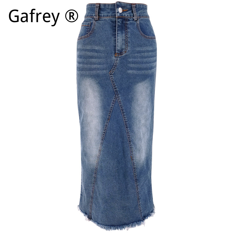 Kadınlar İçin Kot Midi Etek Yü - Denim Skirt Midi Vintage incelemesi ve fiyatı