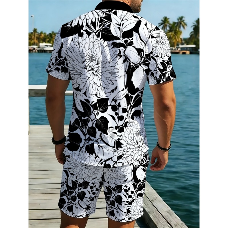 Erkek Çiçek Desenli Kısa Kollu - Printed Floral Shirt incelemesi ve fiyatı