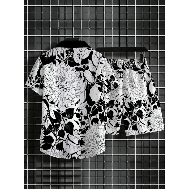 Erkek Çiçek Desenli Kısa Kollu - Printed Floral Shirt incelemesi ve fiyatı