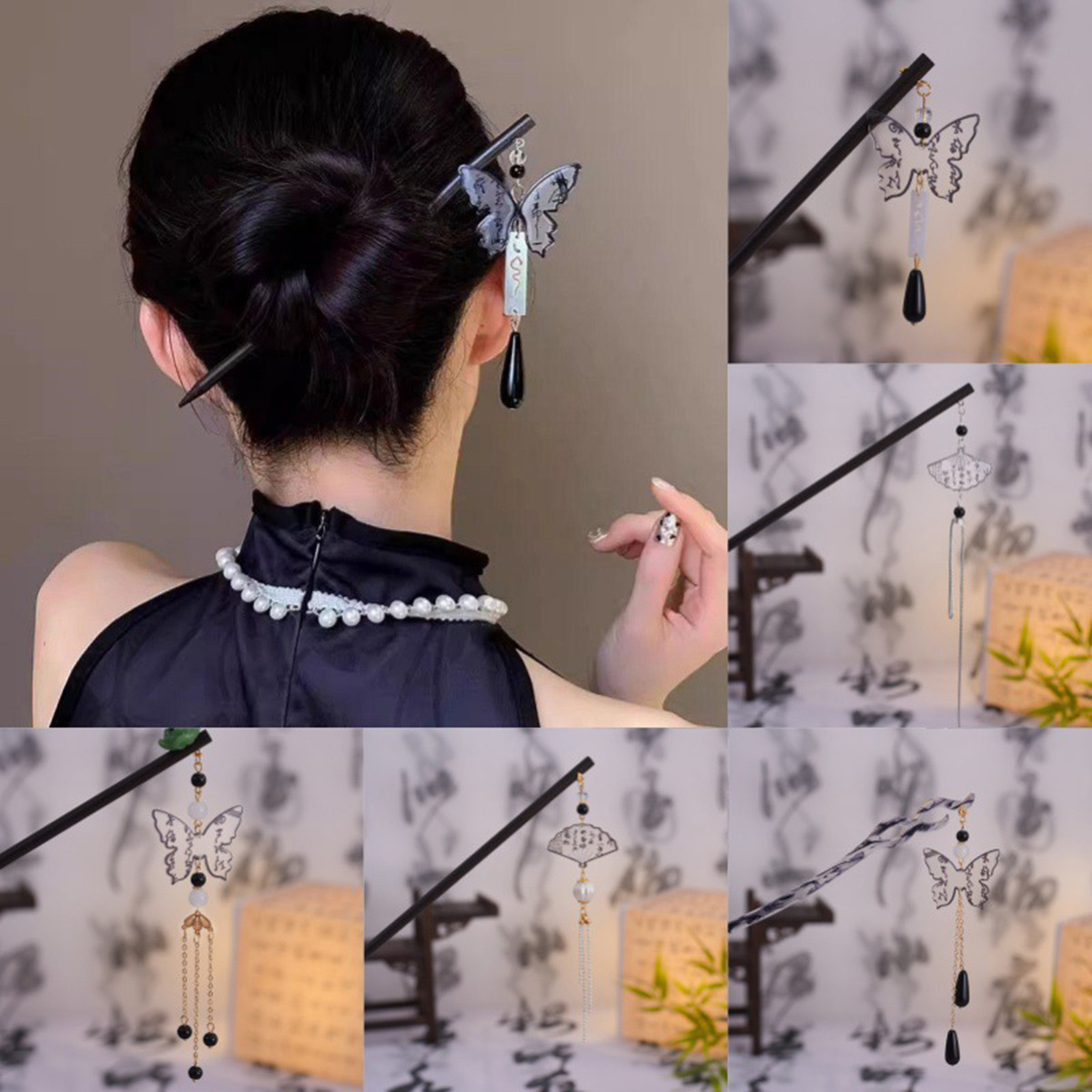 Vintage ahşap saç tokası kadın - Vintage Fashion In Chinese incelemesi ve fiyatı