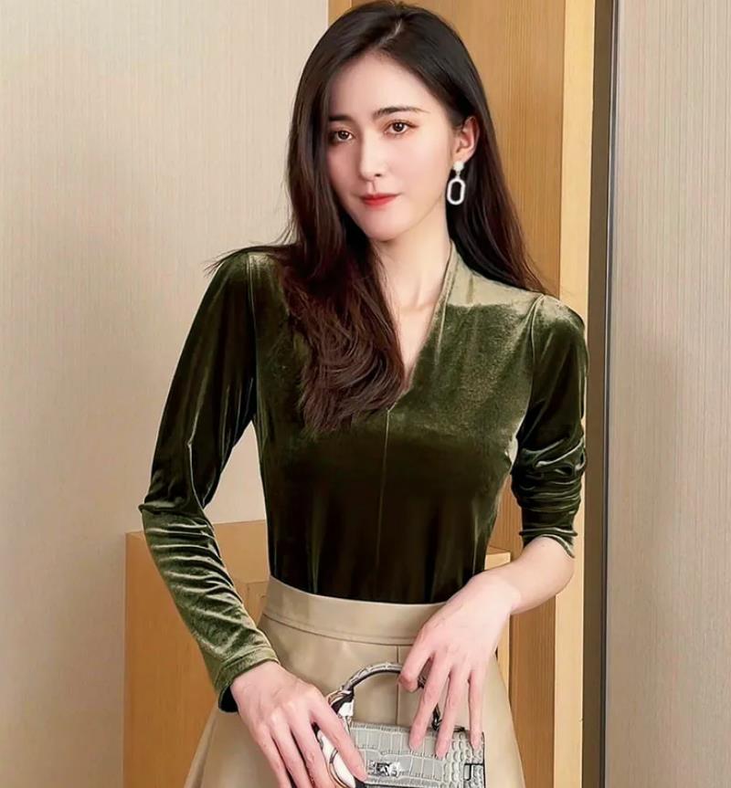 Moda zarif V yaka uzun kollu k - V Vintage Fashion incelemesi ve fiyatı