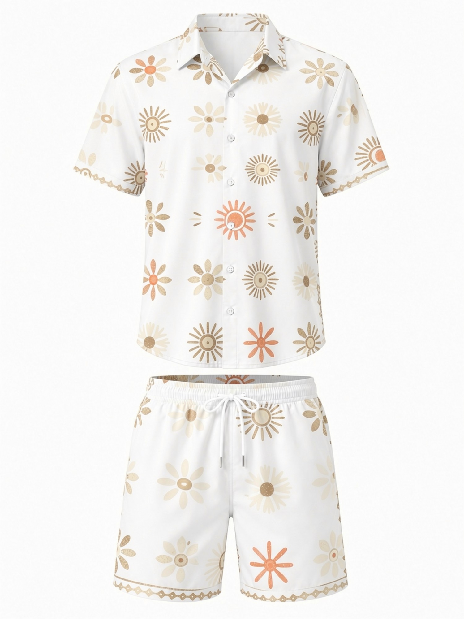 Erkek Çiçek Desenli Kısa Kollu - Printed Floral Shirt incelemesi ve fiyatı