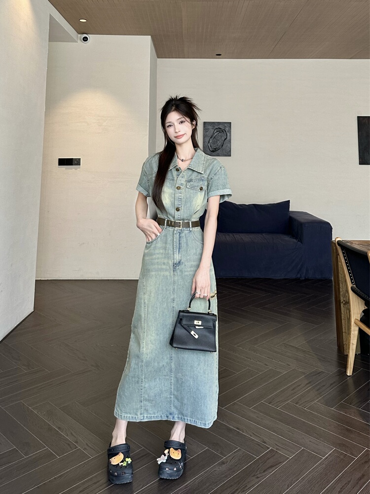 Artı Boyutu Vintage Amerikan S - Denim Skirt Midi Vintage incelemesi ve fiyatı