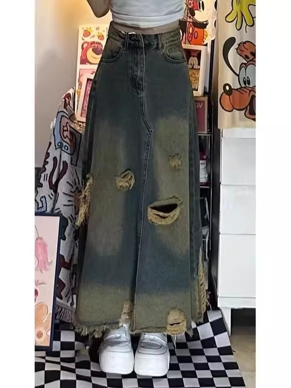 Yüksek Bel A Kesim Midi Kot Et - Denim Skirt Midi Vintage incelemesi ve fiyatı