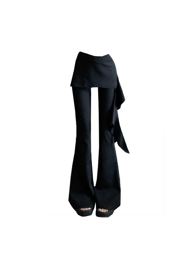 Kadın Siyah Goth Baggy Flare P - Retro Track Pant incelemesi ve fiyatı